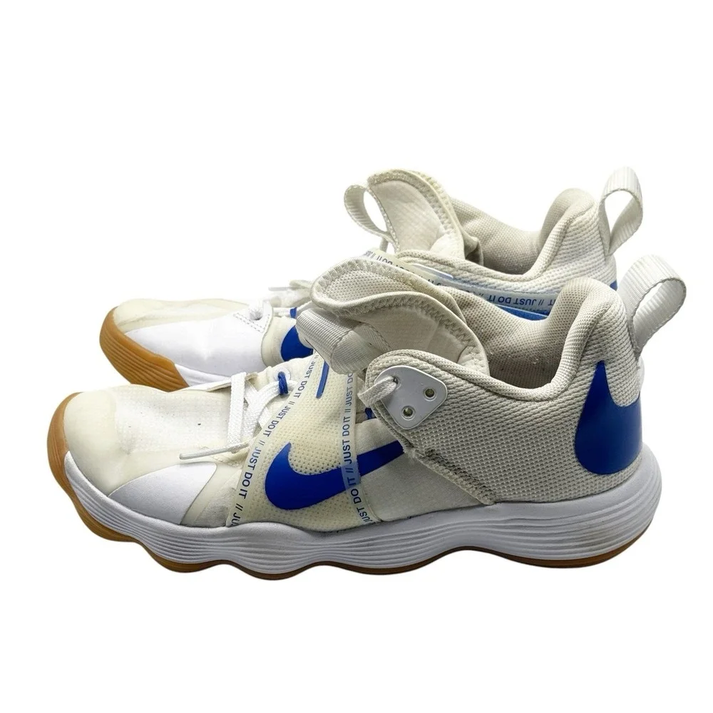 Nike‎ React Hyperset White Blue Gum Volleyball Sneakers Men 8